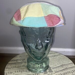Weatherproof patchwork cotton madras golf hat